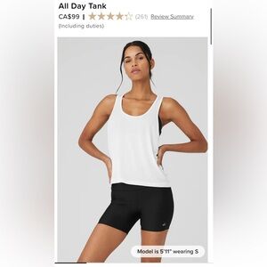 alo All Day Tank size medium